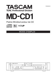 Tascam MD-CD1 Mode D'emploi
