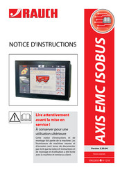 Rauch AXIS-M EMC ISOBUS Notice D'instructions