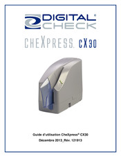 Digital Check CheXpress CX30 Guide D'utilisation