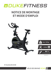 Duke Fitness SC40 Notice De Montage Et Mode D'emploi