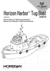 Horizon Hobby ProBoat Horizon Harbor Tug Boat Manuel De L'utilisateur