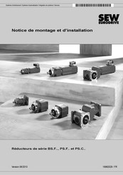 Sew Eurodrive PSF 521 /R EPH 07 /21 /13 Notice De Montage Et D'installation