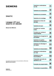 Siemens SIMATIC S7-300 Manuel De Référence