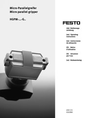 Festo HGPM-08-G6 Notice D'utilisation