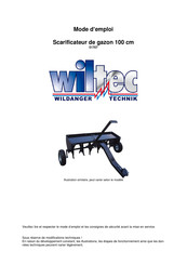 WilTec 51707 Mode D'emploi