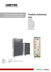 Ametek ACS 500N2 Guide De Démarrage Rapide