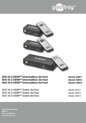 Goobay AVS 43-3 HDMI 3in/1out Notice D'utilisation