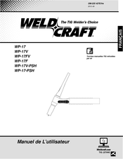 WeldCraft WP-17V Manuel De L'utilisateur