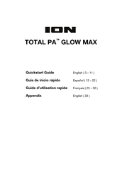 ION TOTAL PA GLOW MAX Guide D'utilisation Rapide
