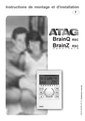 Atag BrainQ RSC Instructions De Montage Et D'installation