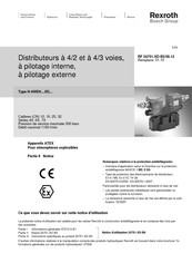 Bosch Rexroth H-4WEH XD Série Notice D'utilisation