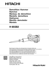 Hitachi Koki H 65SB2 Mode D'emploi