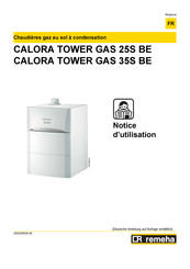REMEHA CALORA TOWER GAS 35S BE Notice D'utilisation