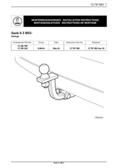 Saab 12 786 789 Instructions De Montage