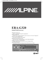 Alpine ERA-G320 Mode D'emploi