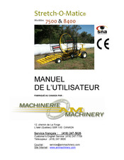 AM Machinery Stretch-O-Matic 7500 Manuel De L'utilisateur