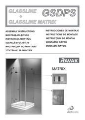 Ravak GLASSLINE GSDPS 80/80 L Instructions De Montage