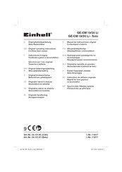 EINHELL GE-CM 18/30 Li Instructions D'origine
