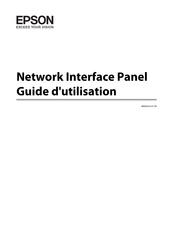 Epson Network Interface Panel Guide D'utilisation