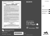 Sony WALKMAN D-NE20 Mode D'emploi
