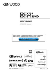 Kenwood KDC-BT755HD Mode D'emploi