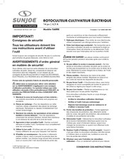 sunjoe TJ600E Manuel D'utilisation