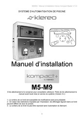 Klereo kompact Master M9 Manuel D'installation