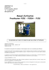 AGROFROST Frostbuster F152 Manuel D'utilisation