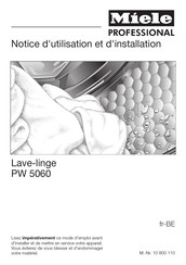 Miele professional PW 5060 Notice D'utilisation Et D'installation