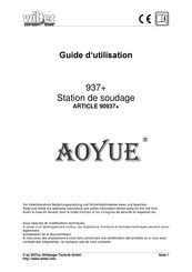 WilTec Aoyue 937+ Guide D'utilisation