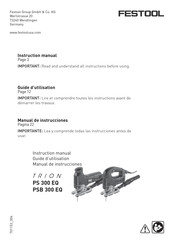 Festool TRION PS 300 EQ Guide D'utilisation