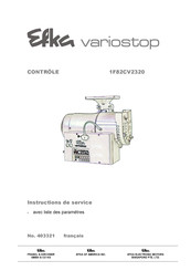 Efka variostop 1F82CV2320 Instructions De Service