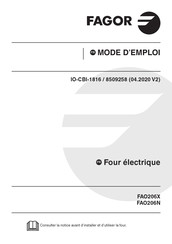 Fagor FAO206X Mode D'emploi