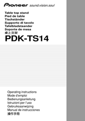 Pioneer PDK-TS14 Mode D'emploi