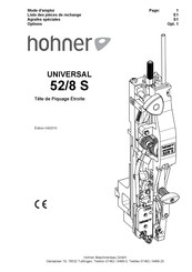 Hohner UNIVERSAL 52/8 S Mode D'emploi