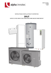 alpha innotec WWS 500 SPLIT Instructions D'installation Et D'entretien