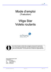 schanz Wiga Star DS Mode D'emploi