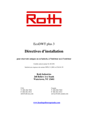 Roth EcoDWT plus 3 Directives D'installation
