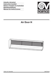 Vortice Air Door H AD900 M Notice D'emploi Et D'entretien