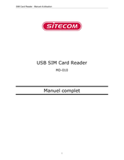 Sitecom MD-010 Manuel D'utilisation