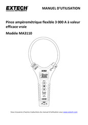 Extech Instruments MA3110 Manuel D'utilisation