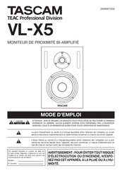 Tascam VL-X5 Mode D'emploi