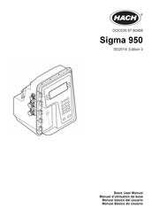 Hach Sigma 950 Manuel D'utilisation De Base