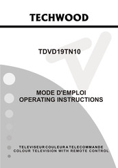 TECHWOOD TDVD19TN10 Mode D'emploi