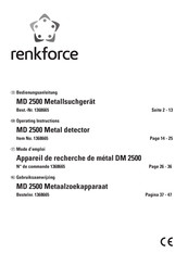 Renkforce MD 2500 Mode D'emploi