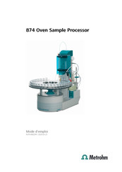 Metrohm 874 Oven Sample Processor Mode D'emploi