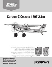 Horizon Hobby E-Flite Carbon-Z Cessna 150T 2.1m Manuel D'utilisation