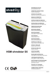 HSM shredstar S5 Notice D'utilisation