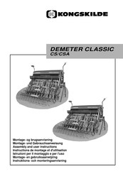 Kongskilde Demeter Classic CS Instructions De Montage Et D'utilisation