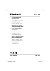 EINHELL TE-OS 18 Li Mode D'emploi D'origine